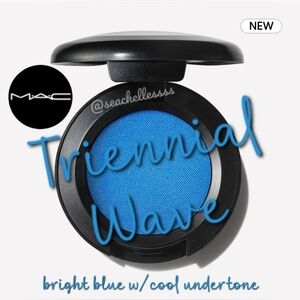 MAC Triennial Wave Bright Blue Cool Undertone Eyeshadow Brand New In Box